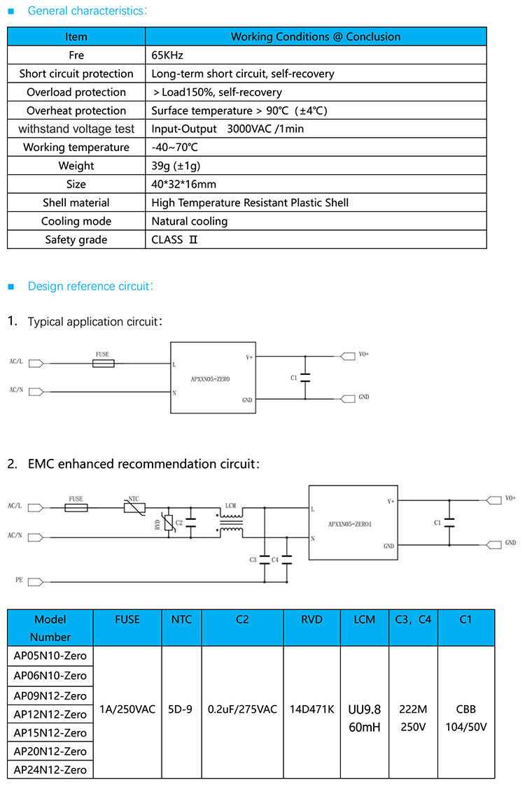 12W circuit